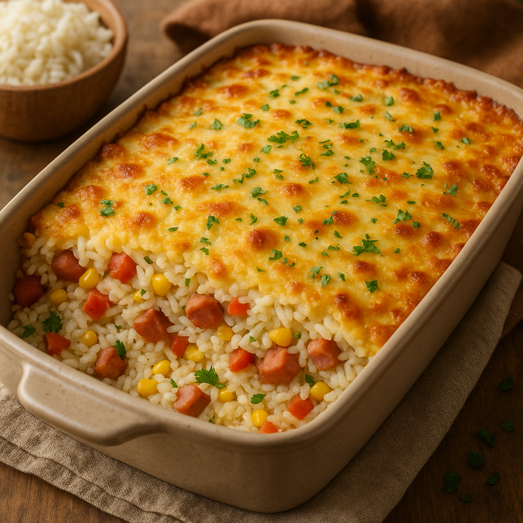 Arroz de forno caseiro