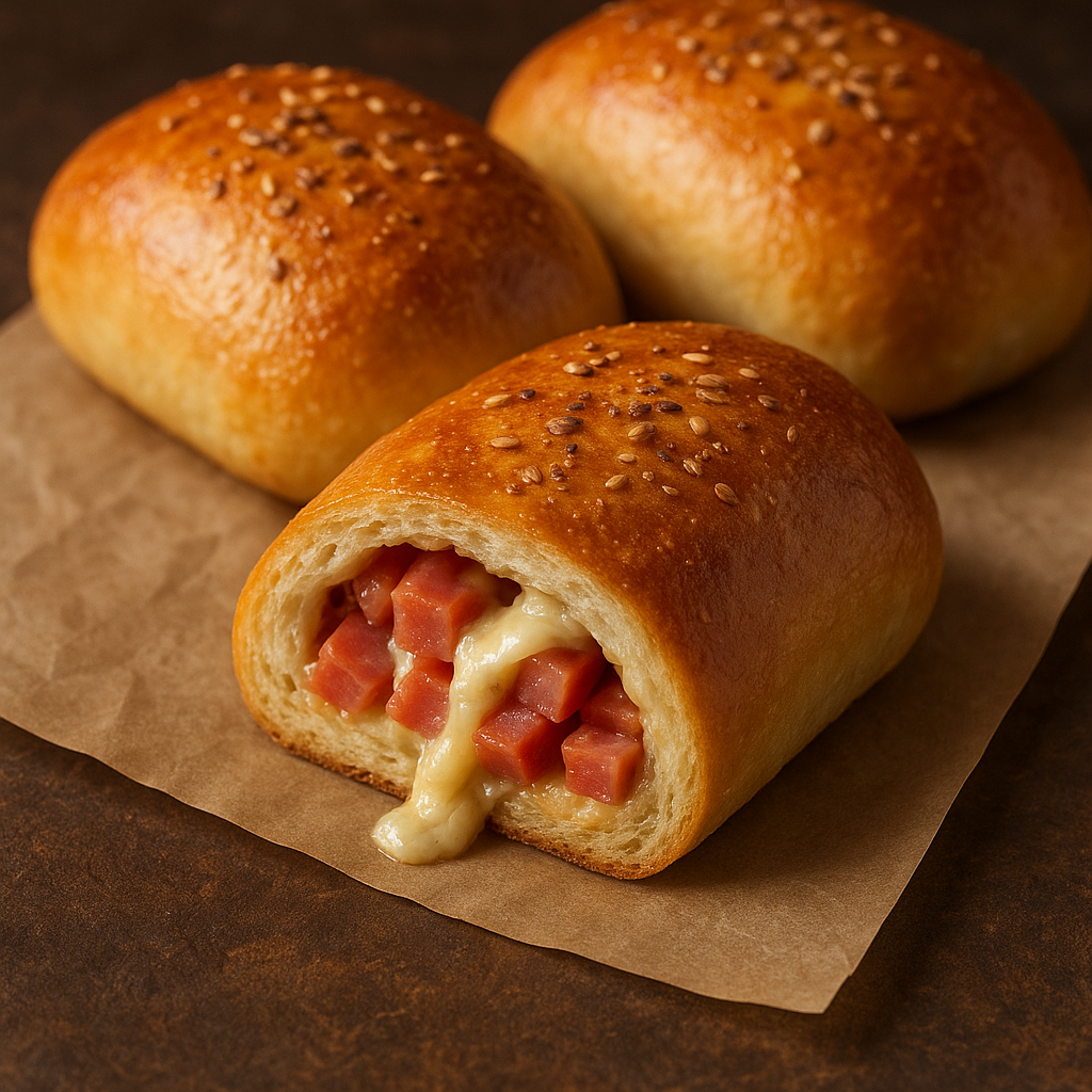 Pão recheado de forno